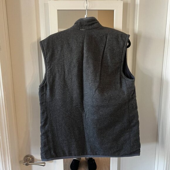 702 Men's Faherty Reversible Vest Jacket Size Medium Color Grey Blue - Picture 6 of 7